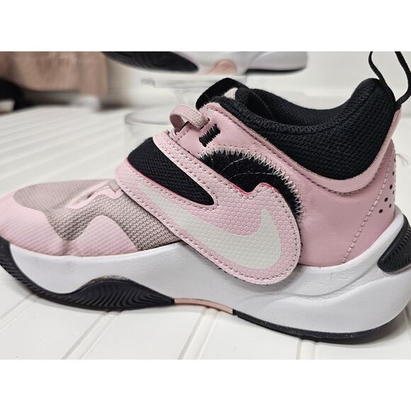 Nike Kids Team Hustle Pink Foam/Summit size 3.5 - Picture 3 of 6